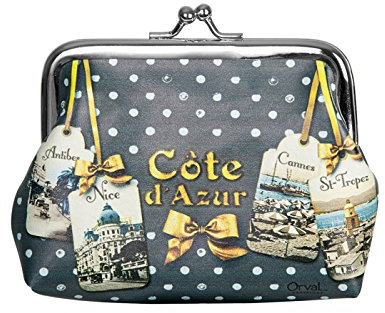 porte monnaie kisslock cote d'azur souvenirs orval creations