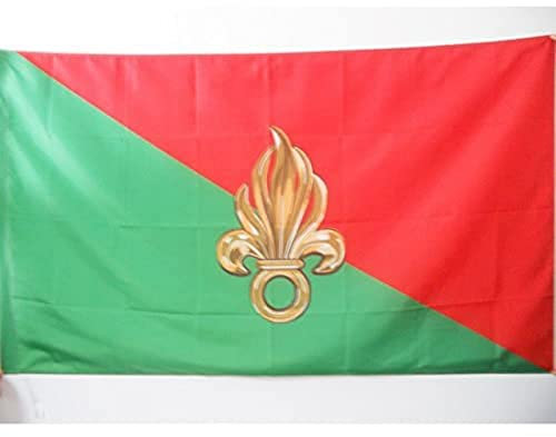 AZ FLAG Bandera de la LEGIÓN EXTRANJERA Francesa 150x90cm para Palo - Bandera EJÉRCITO FRANCÉS 90 x 150 cm