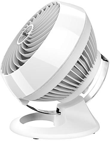 Vornado 460 Whole Room Air Circulator, Small Fan with 3 Speeds, Adjustable Tilt, Easy to Clean, Moves Air 70 Feet, Quiet Fan for Home, Office, Bedroom, White