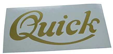 NSU Quick Schriftzug, Sticker, Tank Schriftzug Deko, zum Oldtimer Restaurieren von Lack & Verkleidung. Motorrad Emblem Alternative