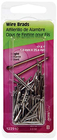 Hillman 122510 Wire Brad Nail, 1 in, Steel, Bright