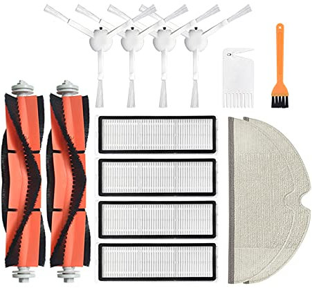LICHIFIT Cepillo de rodillo principal de repuesto para cepillo lateral de repuesto para Xiaomi Mijia 1C para robot aspirador Dreame F9