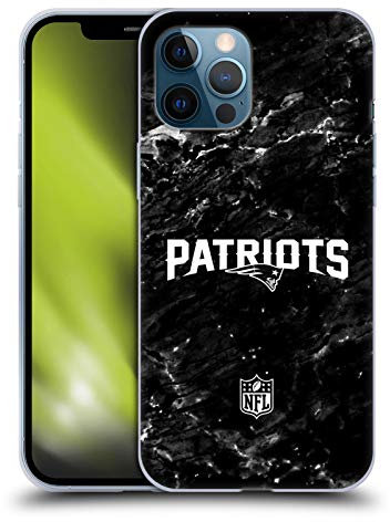 Head Case Designs Offizielle NFL Marmor New England Patriots Artwork Gelhülle [Militärischer Schutzgrad] Kompatibel Mit Apple iPhone 12 Pro Max Und Kompatibel Mit MagSafe