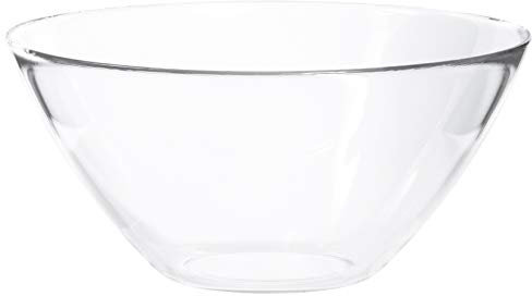 Red Co. Große transparente Schüssel mit schlankem Trichter-Design zum Servieren, Mischen und Aufbewahren, 900 ml
