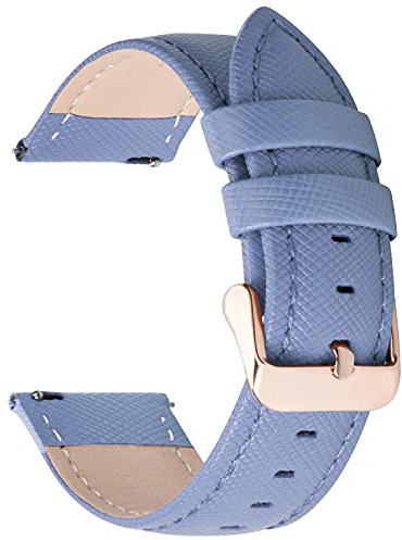 Fullmosa Cinturino 20mm Pelle per Orologi, Cinturino Orologio a Sgancio Rapido per Uomo Donna, Cinturini di Ricambio Smartwatch Compatible con Samsung Galaxy Watch 7 FE 6 5 4 44mm 40mm/Garmin