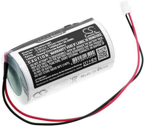 TCTK Akku Kompatibel mit [Visonic] MC-S710, MC-S720, MCS-710, MCS-720, MCS-730, MCS730AC, PG2- alexor, Powermax BellBox, SR720PG2, SR730PG2 Ersetzt 0-102710, 0-9912-K, 09912K, 88030498, ER34615M, ER3