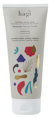 Hagi Natural Straffende Körperlotion mit Monoi-Öl | Berry Lovely | Modellierung Bodylotion | Glättet und Strafft | Erdbeeren, Himbeeren, Brombeeren | 200 ml