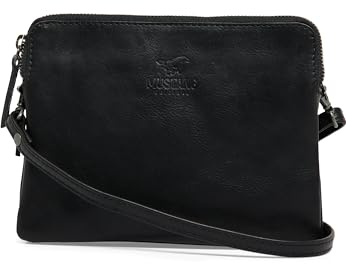 MUSTANG Leder Umhängetasche Catania Crossbody Bag Black schwarz