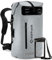 Earth Pak wasserdichter Rucksack – 35L / 55L Waterproof Backpack mit leistungsstarkem Rolltop Rollverschluss, Reißverschluss Tasche und IPX8 wasserfester Handyhülle (Grau, 85L)