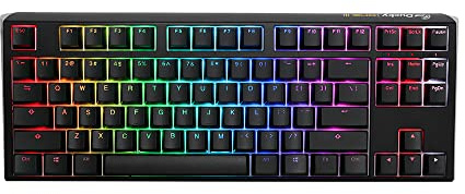 Ducky One 3 Classic Black/White TKL Gaming Tastatur, RGB LED - MX-Speed-Silver (US)