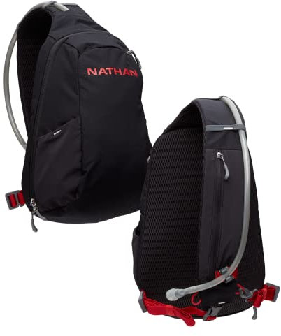 Nathan Limitless 8L Trinkschlinge, Zwei Seitentaschen und kleine Reißverschlusstasche für wichtige Aufbewahrung, atmungsaktiv und feuchtigkeitsableitend