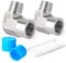 ERGAOBOY 2pcs 1/2 BSP Female Thread x 1/2 BSP Male Thread Forged 90 Degree Stainless Steel Elbow Connector SUS 304 Pipe Fittings