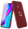Vauki Funda para Xiaomi Redmi 9C /Redmi 9C NFC con 2 Piezas Cristal Templado Carcasa con Amor Corazón Mujer Suave Silicona TPU Antigolpes Anti-Arañazos Case para Redmi 9C, Vino Rojo