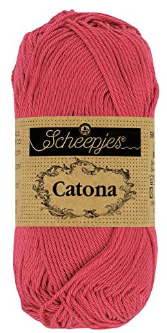Scheepjes - Scheepjes Catona 258 Rosewood Yarn - 10x50g