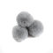 20 Stück 5cm Pompons Kunstfell Bommel Farbiger Fellknäuel mit Elastischer Schlaufe für DIY Basteln Weihnachtsdekoration Tischdekoration Geburtstagsdeko Kleideraccessoires,Hellgrau