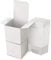 Lot de 15 boîtes cadeaux carrées en papier kraft blanc, 10 x 10 x 10 cm, avec couvercle, idéales pour cadeaux, fêtes, anniversaires et mariages.