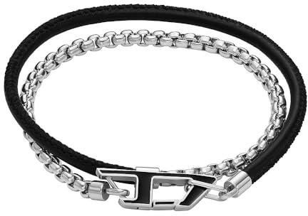Diesel Herren-Gliederarmband Edelstahl, DX1472040