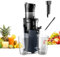 Biolomix Entsafter Slow Juicer 7.8 CM breiter Schacht 200 W Entsafter Gemüse und Obst Kaltpress Entsafter Nicht verstopfender Filter, DC Leiser Motor, Rückwärts Funktion (SJ017-EU)