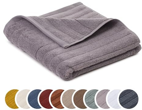 liebling Handtuch Luxus Bio Baumwolle, Serie Marseille, 770 gr. / m², 50 x 100 cm, Ökotex, 60 Grad, saugstark, schnelltrocknend, Farbe: Silber