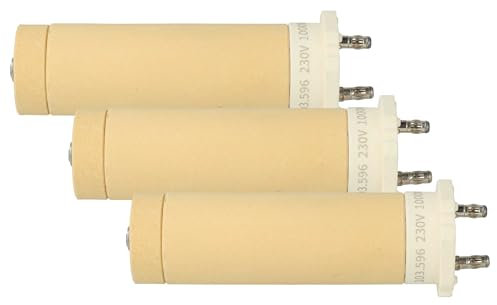 vhbw 3x Heizelement kompatibel mit Leister Triac S, AT, ST Heißluftschweißpistole - Keramik Heizkern, 3 x 10,3 cm