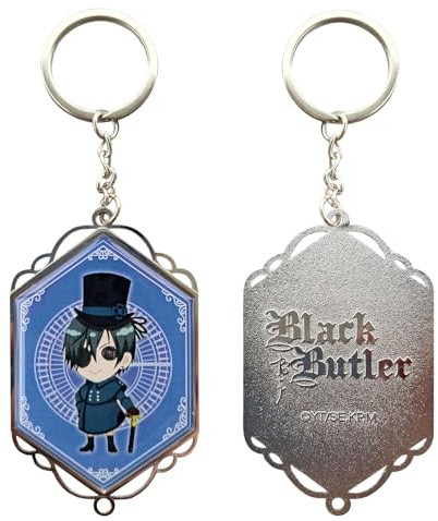 SAKAMI - Black Butler - Ciel Motive A - Metall-Keychain, Schlüsselanhänger - 12 cm