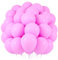50 palloncini biodegradabili in lattice naturale rosa, prodotti nell'UE, 31 cm, ottimali per elio e aria, ideali per matrimoni, compleanni e battesimi