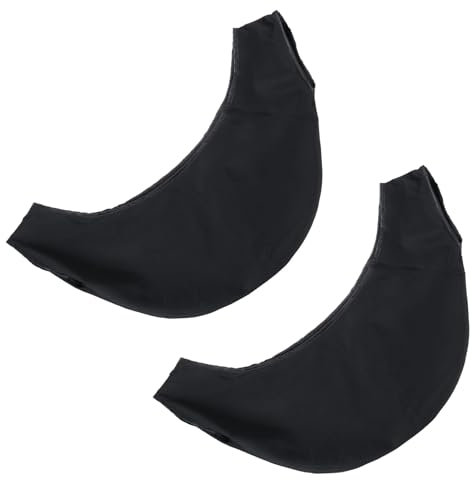 PATIKIL Large Bowling Shammy Seesaw 22 x 14, 2 Pack Washable Bowling Towel See-Saw Ball Cleaner Holder Bag, Black