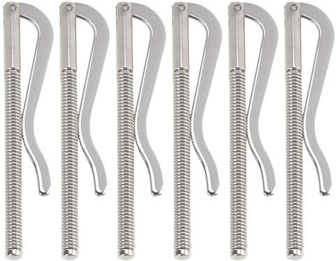 WMUVAZA Geldklammer, 6 Stück Geld Clip Klemme, Metall Bifold Geldscheinklammer, Bar Wallet ersetzen Teile Federklemme Cash Holder, Geldklammern Edelstahl Metall Slim Bargeld Geldklammer