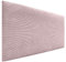 DHOME Testiera in Velluto Liscio a coste tinta unita di fascia alta Testiera imbottita moderna Letto di lusso Camera da letto imbottita (Rosa Pallido, 90 cm)