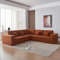 VASOENY 275 X 275 cm Modulares L-förmiges Sektional Sofa, übergroße Sherpa Stoff L-förmige Couch, Gepolstertes Schaumstoffgefülltes modernes 5-Sitzeck Ecksofa mit 4-Kissen für Wohnzimmer