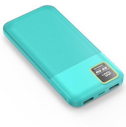 Power Bank Portable Charger USB C PD QC3.0 Fast Charge Powerbank Phone Battery Pack (Green, 10000mAh Fast Charge with LED Display)