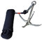 MUSISALY 1 Set Enterhaken Edelstahlhaken Mit Nylonseil Robuste Survival Claw Für Outdoor Abenteuer Ideal Zum Angeln Und Für Survival Einsätze