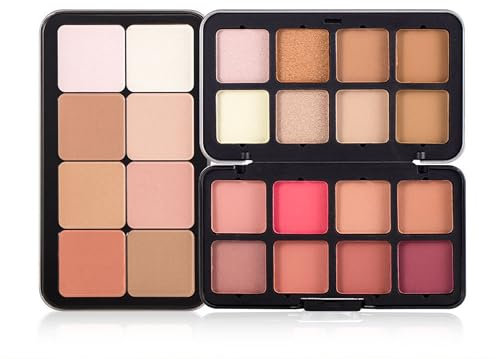 16 Colori Rouge Contour Makeup All-In-One Palette Matte Pearl Highlighter Contour Multi-Color Blusher Makeup Palette (02, Taglia unica)