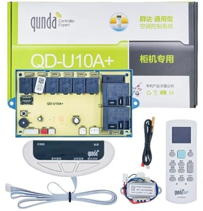 ZFHEGFVS Placa De Control Universal For Aire Acondicionado, Compatible con Gabinete, QD-U10A QD-U10A+, Conjunto De Panel PCB De Pantalla, Piezas De Repuesto For Acondicionador De Aire