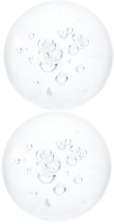 NULYLU 2stücke Kristallglas Kugeln Dekorative Glaskugeln Für Tischbrunnen Feng Shui Wasserfall Und Innenraumgestaltung Klare Globen Für Harmonische Atmosphäre