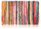 SaoTi - Alfombra de Retales Reciclados Hecha a Mano (Chindi) 50x80cm - Multicolor, Ecológica, Lavable - para Cocina, Salón o Dormitorio