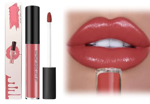 Wasserfest Lipgloss 2026 Neues Upgrade, Halt Lippenstift mit Cremiger Textur, Feuchtigkeitsspendender Lipgloss, Glatte Schimmertextur Lip Stain, Lang Anhaltender Charme, Lip-gloss (11#)