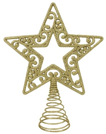 Christbaumspitze,Weihnachtsbaumspitze,Christbaumspitze Stern,Baumspitze Stern,Christmas Tree Topper,Baumspitze Gold,Spitze Weihnachtsbaum,