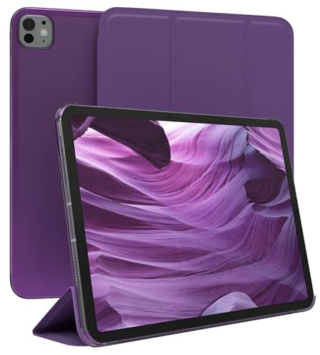 EAZY CASE - Schutzhülle für iPad Pro 11 (2025) Hülle 11 Zoll Smart Cover Tablet Case Smartcase zum Aufstellen Klapphülle mit Standfunktion Sleep Wake Up Funktion Tasche Kunstleder Etui Lila