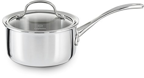 Calphalon Tri-Ply Stainless Steel 1-1/2-Quart Sauce Pan with Cover