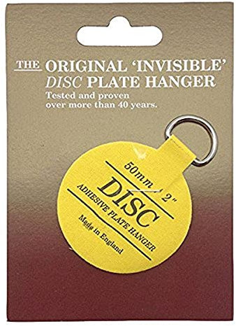 Disc 14224 Plate Hanger 50mm Telleraufhänger, 50 mm, Gelb/Weiß
