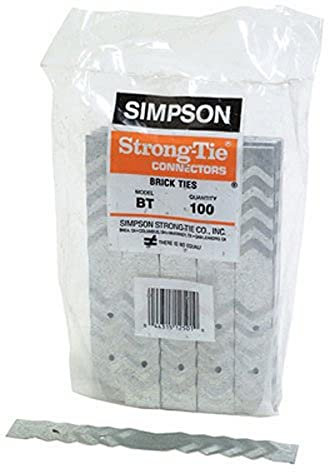 Simpson Strong-Tie BT-R100 BT 22-Gauge Galvanized Brick Tie (100-Qty)