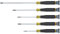 Klein Tools 85614 Precision Screwdriver Set, Electronics Slotted and Phillips Screwdrivers with Rotating Caps and Color-Coded Rings, 5-Piece
