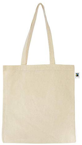Unbekannt Bio & Fairtrade Tragetasche mit langen Henkeln/Natur, 38x42x10cm