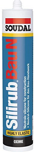Silikon Silirub Bau N Bausilikon Fugenmasse Dichtstoff - Soudal - 310ml - grau