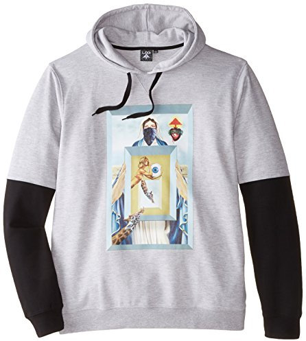 LRG Herren Big-Tall Find My Way Pullover Hoodie, Aschgrau meliert, 4X-Large