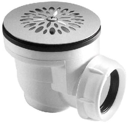 Nicoll DIANFLEX_8033408917580 Bonde Siphon avec Grille INOX 60 mm pour Receveur de Douche, Multicolore