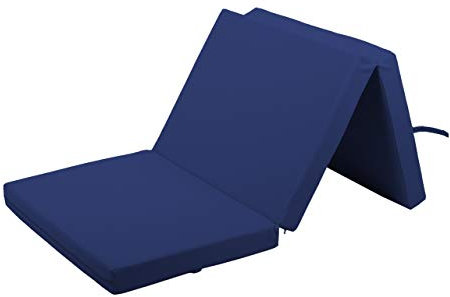 Gutekissen® Weichbodenmatte Gymnastikmatte Turnmatte Fitnessmatte Faltmatratze 3 EKO MAT (195x85x5, Dunkelblau)