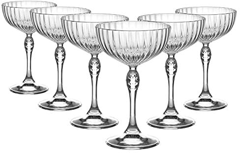 Bormioli 93124 Rocco Lot de 6 tasses America'20 cocktails, verre, 23cl