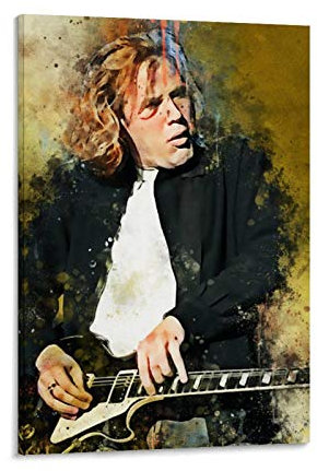 YZLI Kunstdruck auf Leinwand im Stil der 80er Jahre, Jeff Healey, Vintage-Kunstdruck, modernes Design, 50 x 75 cm